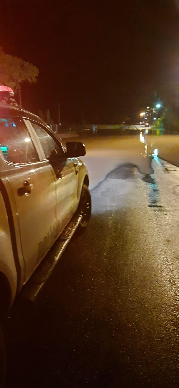 Trânsito interrompido na SC-350 em Cerro Negro Ituporanga