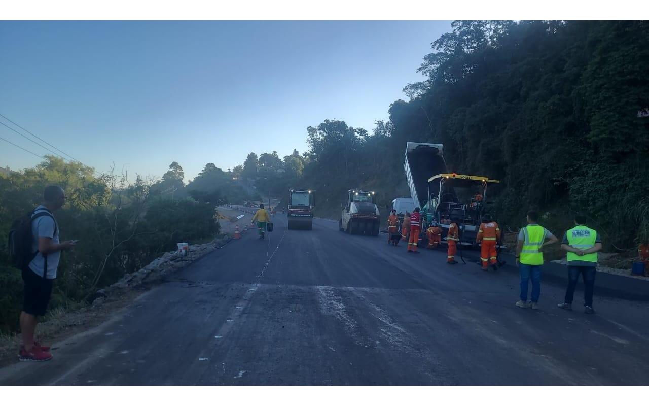 Trânsito no km 143 da BR-470 é liberado em Rio do Sul