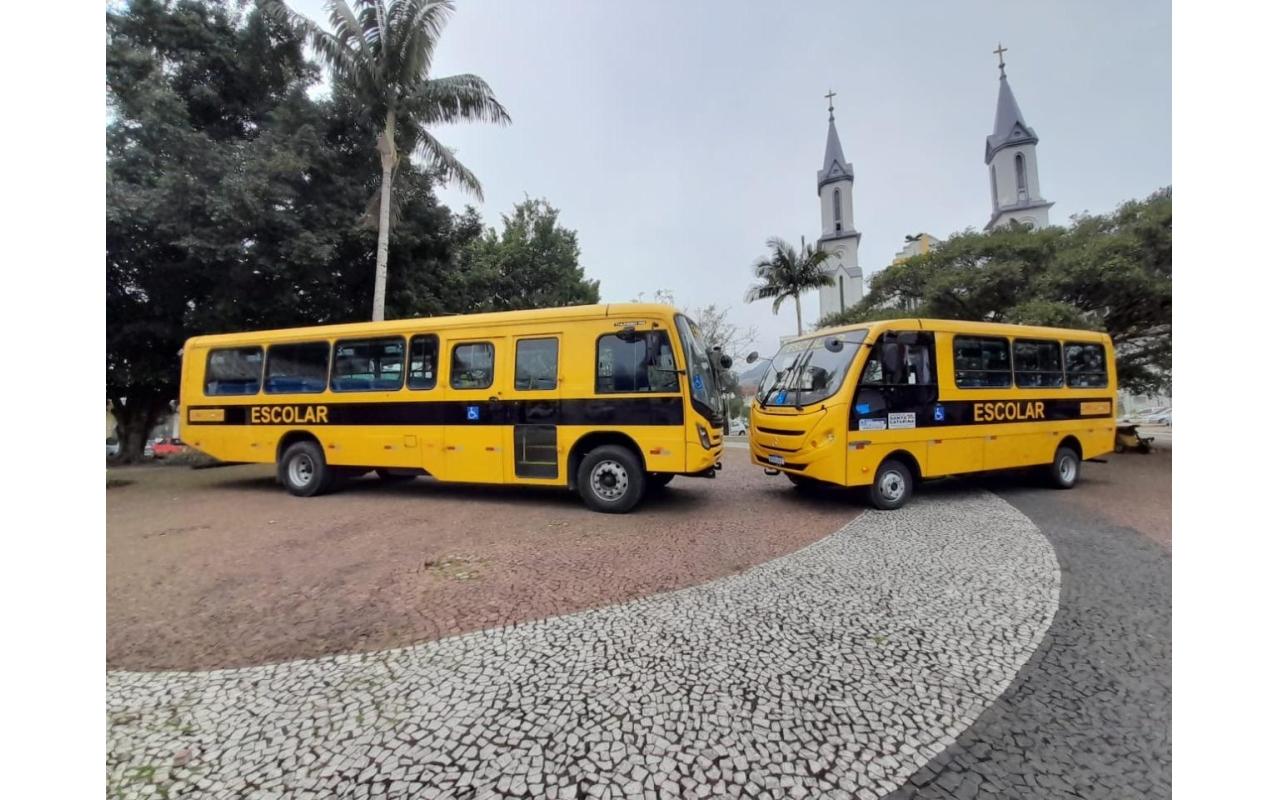 Transporte escolar de Ituporanga conta com novos ônibus que oferecem acessibilidade