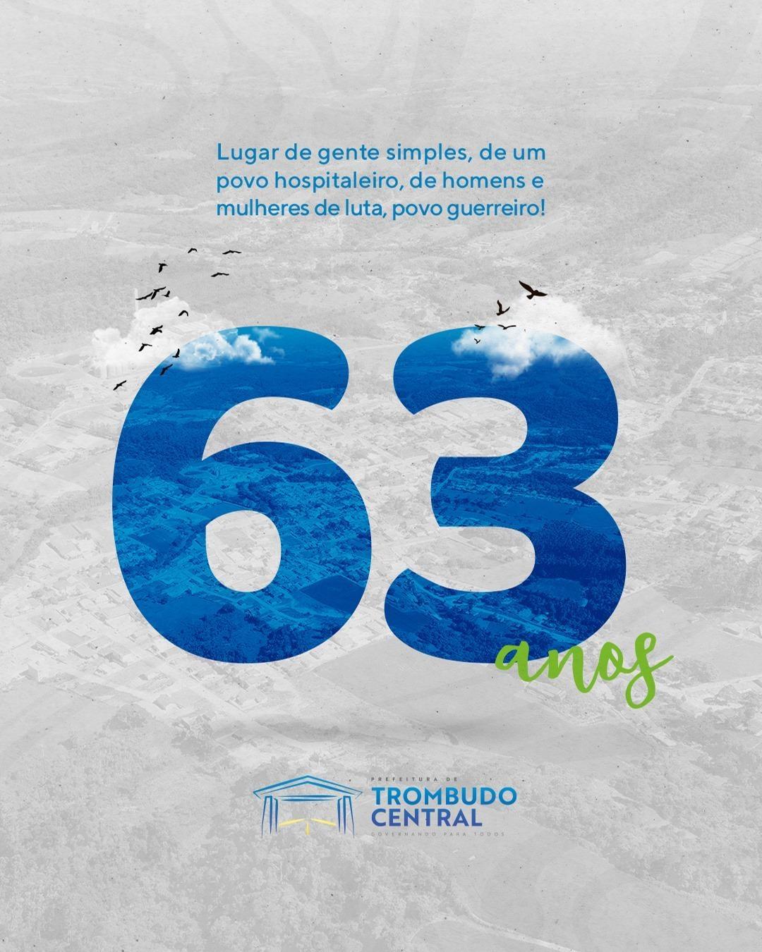 Trombudo Central comemora 63 anos