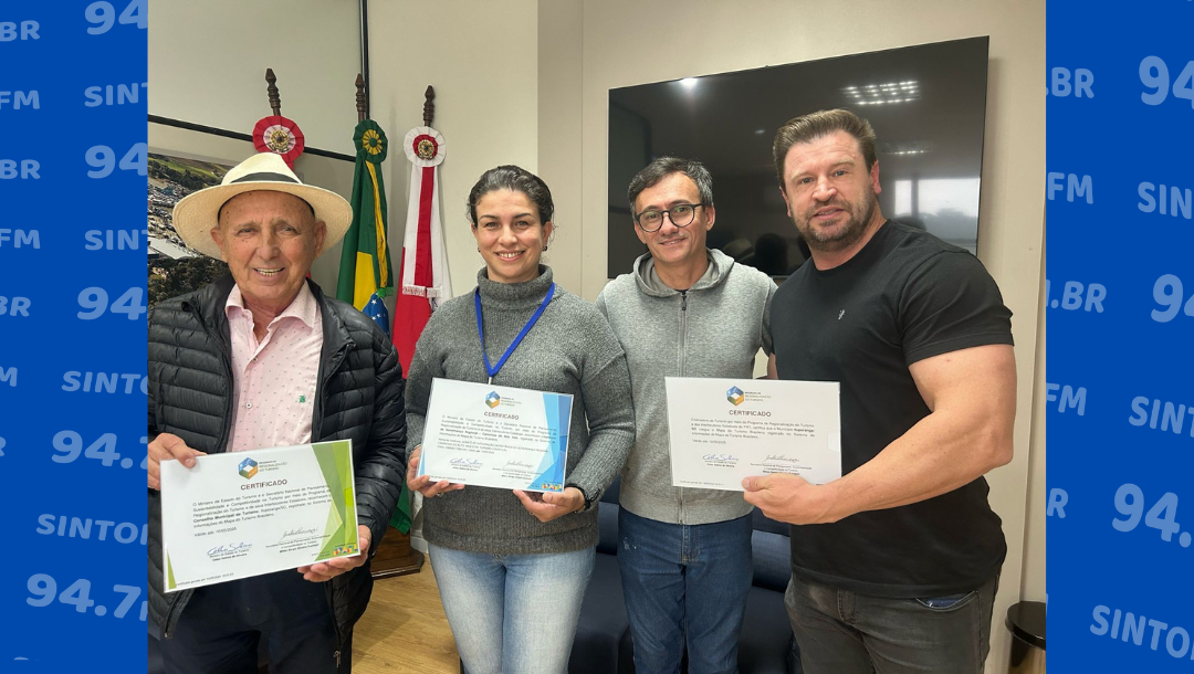 Turismo de Ituporanga recebe mais três certificados