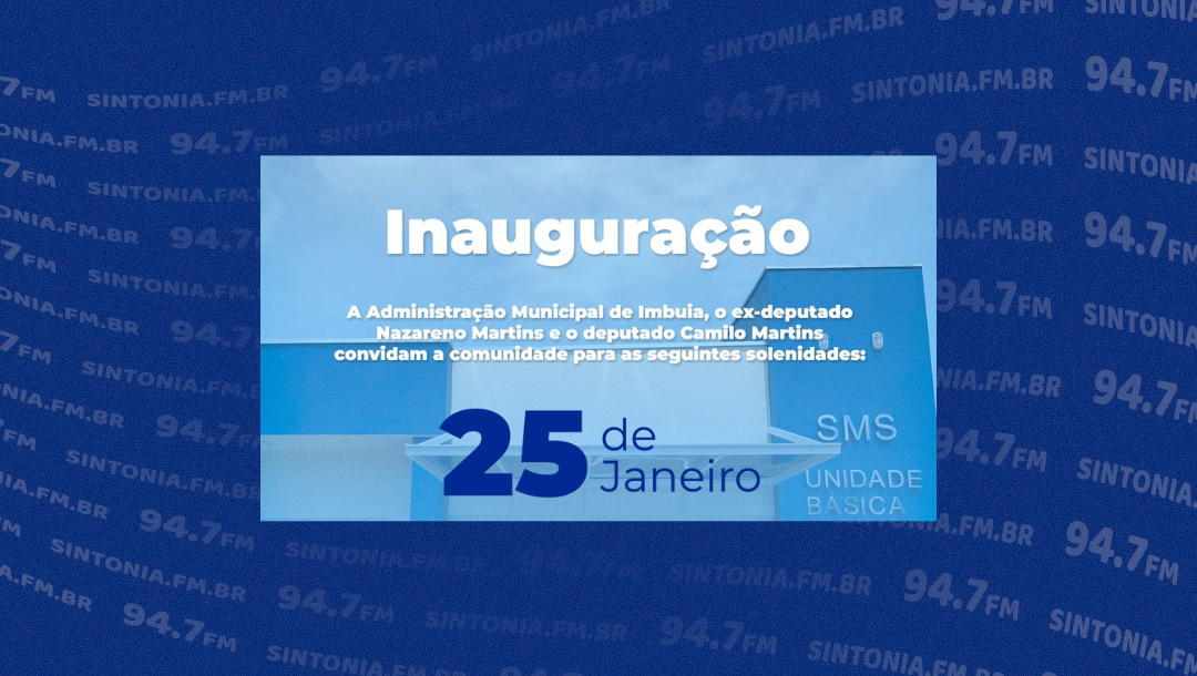 Unidade Básica de Saúde no município de Imbuia será inaugurada nesta semana