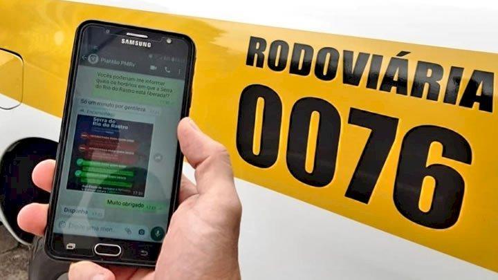 Usuários das rodovias estaduais contam agora com o "Plantão PMRv", via WhatsApp 