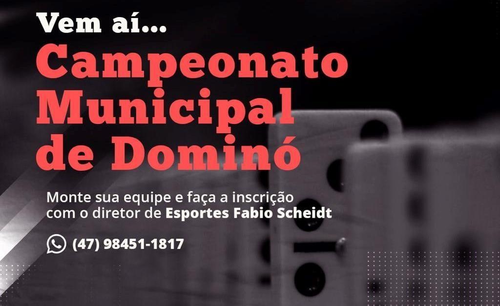 Vem aí o Campeonato Municipal de Dominó em Imbuia