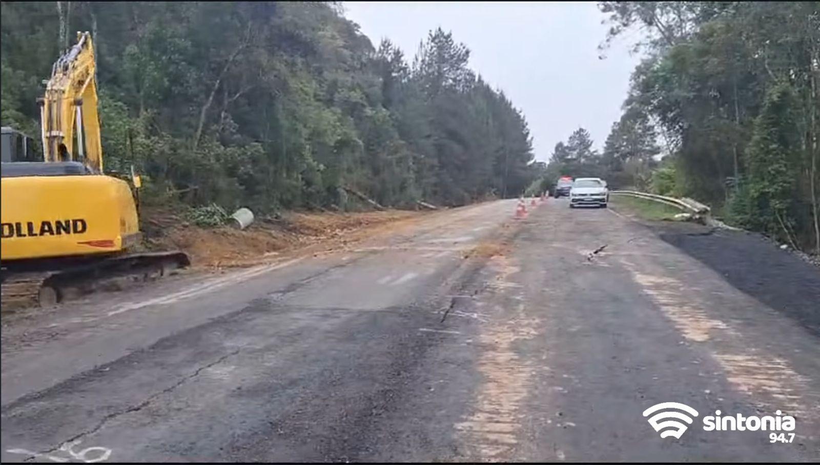 Vereadores de Alfredo Wagner alertam motoristas que utilizam desvio da BR-282 pela Lomba Alta