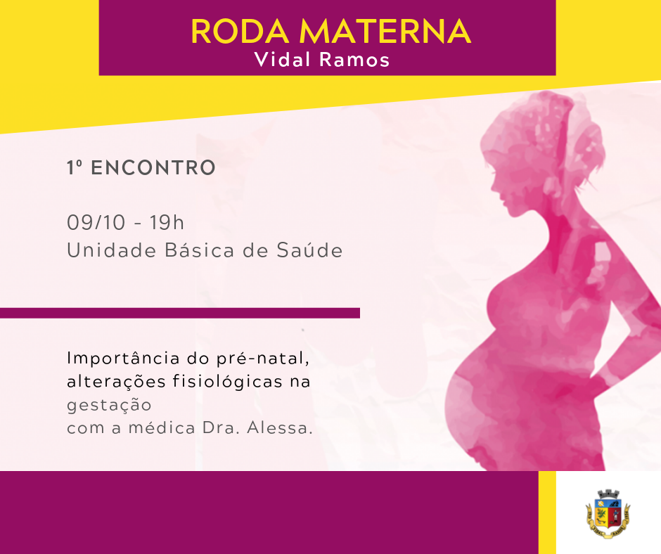 Vidal Ramos inicia programa Roda Materna com cerca de 30 gestantes confirmadas