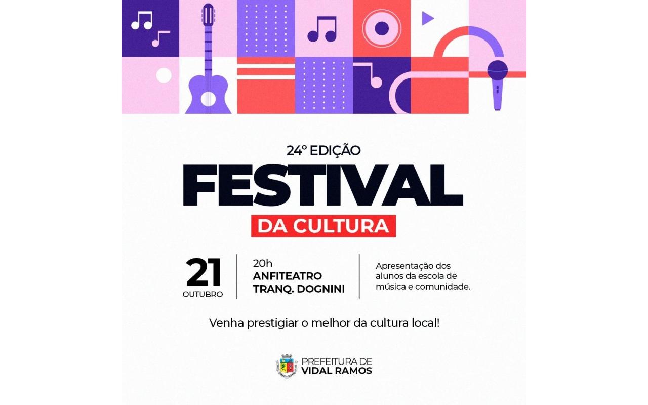 Vidal Ramos realiza 24ª edição do Festival da Cultura 
