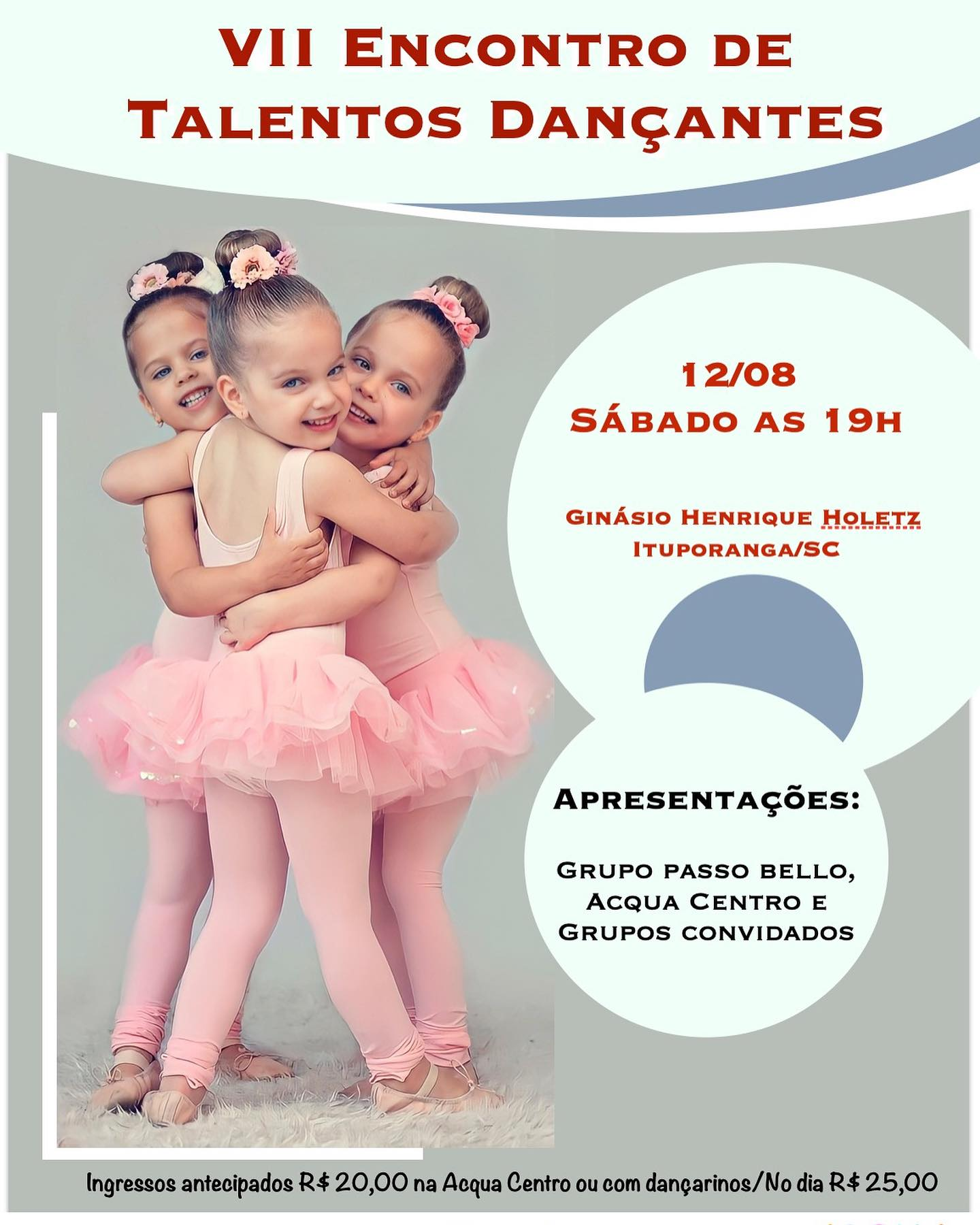 VII Encontro de Talentos Dançantes é neste sábado (12) em Ituporanga