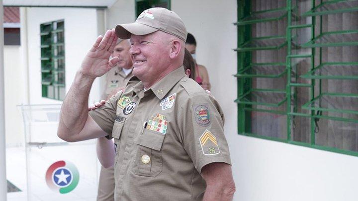 Wigand Staroski recebe homenagem do Comando-Geral da Polícia Militar de Santa Catarina