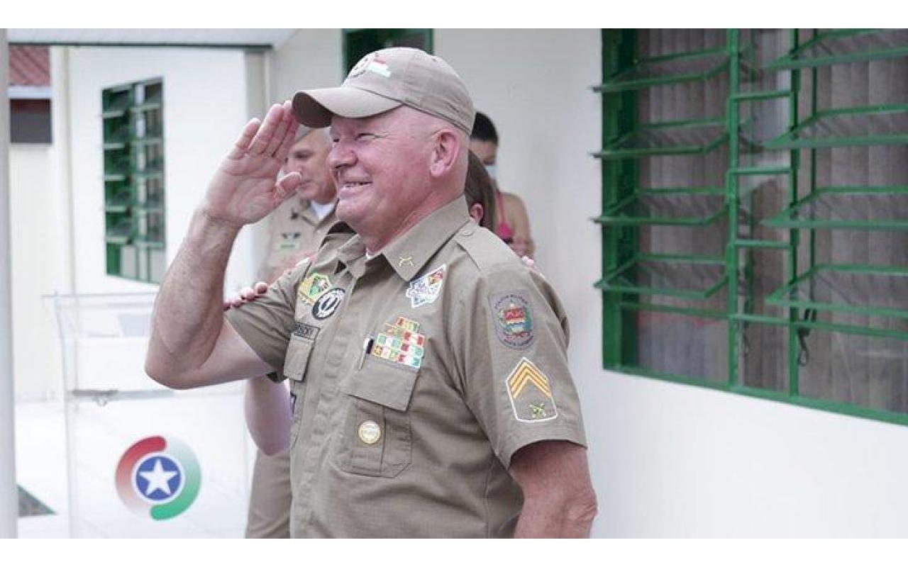 Wigand Staroski recebe homenagem do Comando-Geral da Polícia Militar de Santa Catarina