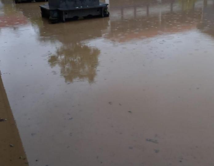 Chuva causa alagamentos e estragos em Taió - Escola Erna Heidrich na Vila Mariana - Foto: Reprodução/Demais News FM